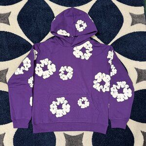 Denim Tears The Cotton Wreath Sweatshirt Purple Mens Size Large